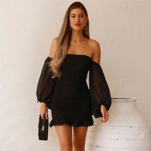 Hello Molly Cultivate Love Black Mini Dress